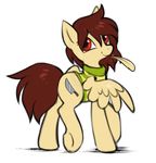  ambiguous_gender chara_(undertale) cutie_mark equine feathers hioshiru knife leviru mammal my_little_pony pegasus ponification red_eyes solo undertale video_games wings 