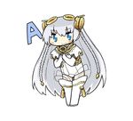  ar_tonelico ar_tonelico_i blush boots braid chibi closed_mouth eyebrows eyebrows_visible_through_hair full_body gloves hair_between_eyes hair_ornament leaning_forward long_hair looking_at_viewer serizawa_enono shurelia silver_hair simple_background smile solo standing thigh_boots thighhighs twin_braids very_long_hair white_background white_gloves white_legwear 