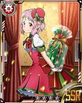  arm_behind_back bow box card_(medium) gift gift_box green_bow hair_ornament hat holding indoors lisbeth lisbeth_(sao-alo) official_art pink_eyes pink_hair pointy_ears red_hair short_hair smile solo star star_hair_ornament sword_art_online sword_art_online:_code_register wrist_cuffs 
