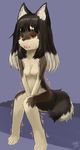  artist_request black_hair cold dog flat_chested furry long_hair nose_sneezing stress 