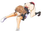  2girls 69 ass butt_crack fernandia_malvezzi miyafuji_yoshika multiple_girls panties red_panties rutu_kichi strike_witches underwear 