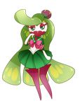  circlet cosplay full_body gen_7_pokemon green_eyes green_sailor_collar green_skirt looking_at_viewer non-web_source pink_(4chan) pokemon pokemon_(creature) sailor_collar sailor_jupiter sailor_jupiter_(cosplay) sailor_senshi_uniform skirt solo standing transparent_background tsareena 