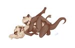  &lt;3_tail 2016 anthro arched_back blush brown_fur cub duo embrace eyelashes eyes_closed female flat_chested fur hair hi_res kneeling legs_up long_hair looking_pleasured lying male male/female mammal multicolored_fur mustelid nipples on_floor otter pink_nipples sex signature simple_background sweltering tan_fur tan_hair tongue tongue_out two_tone_fur white_background young 