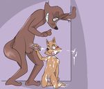  against_wall age_difference alternate_version_available balls barefoot big_dom_small_sub blush canine cub cum cum_covered cum_in_mouth cum_inside cum_on_partner cumshot duo ejaculation erection father father_and_son flaccid fox handjob humanoid_penis incest kaiketsu_zorori kneeling male male/male mammal messy nude orgasm parent penis sex size_difference son thiger_(artist) whiskers young zorondo_ron zorori 