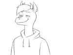  2018 animated annoyed anthro burnt clothed clothing dessert dialogue domestic_cat dragon duo ear_piercing english_text felid feline felis fire fire_breathing food fur hair hoodie humor ice_cream kostos_(kostosart) kostos_art male mammal piercing sneeze standing text 