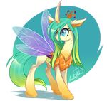 2016 blue_eyes changeling eyelashes female feral friendship_is_magic gradient_hair hi_res hooves horn insect_wings jadedjynx my_little_pony queen_chrysalis_(mlp) solo sparkles standing wings 