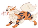  ambiguous_gender arcanine barking maim nintendo pok&eacute;mon solo tongue tongue_out video_games 