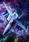  airplane artist_request f-15 jet original science_fiction space 