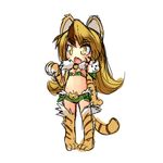  :3 animal_ears artist_request blonde_hair brown_hair chestnut_mouth child fang full_body jinko_(monster_girl_encyclopedia) long_hair monster_girl monster_girl_encyclopedia multicolored_hair non-web_source open_mouth paws short_shorts shorts simple_background sketch slit_pupils solo source_request streaked_hair striped_tail tail tiger_ears tiger_girl tiger_tail two-tone_hair whisker_markings white_background yellow_eyes younger 
