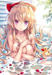  bathing breast_hold naked rei wet 