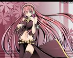  bad_id bad_pixiv_id bare_shoulders blue_eyes finger_to_mouth highres long_hair megurine_luka one_eye_closed pink_hair satofuji_masato solo thighhighs very_long_hair vocaloid 