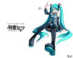  aqua_hair aqua_nails aqua_neckwear bail beamed_eighth_notes boots detached_sleeves hatsune_miku headset legs long_hair musical_note nail_polish necktie simple_background skirt solo thigh_boots thighhighs twintails very_long_hair vocaloid white_background zettai_ryouiki 