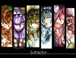  animal_ears ba_gua bad_id bad_pixiv_id blazer blonde_hair blue_eyes book braid brown_hair bunny_ears column_lineup glowing glowing_eyes hat highres hong_meiling inaba_tewi jacket kirisame_marisa long_hair mini-hakkero multiple_girls necktie patchouli_knowledge purple_eyes purple_hair red_eyes red_hair reisen_udongein_inaba short_hair silver_hair touhou trigram twin_braids wallpaper warainaku witch_hat yagokoro_eirin yellow_eyes 