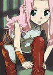  blush blushing darry darry_adai long_hair lowres pink_hair spandex tengen_toppa_gurren-lagann tengen_toppa_gurren_lagann uniform 