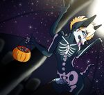  anthro balls bat bestfriendkarkat bone candy clothing costume erection food halloween holidays legwear male mammal moon moonlight multiple_versions nightswing nude open_mouth painted penis public skeleton solo star stockings teasing tongue tongue_out trick_or_treat wings 