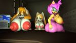  3d_(artwork) amy_rose anthro big_breasts breasts butt cream_the_rabbit digital_media_(artwork) erect_nipples female green_eyes huge_breasts intersex mammal nipples penis sonic_(series) tenao vanilla_the_rabbit 