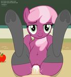  apple balls bestiality cheerilee_(mlp) clothing cum cum_in_pussy cum_inside cum_on_penis duo earth_pony equine female feral food friendship_is_magic fruit horse human interspecies legwear looking_at_viewer male male/female mammal my_little_pony navel penetration penis pony pussy sex shutterflyeqd smile stockings vaginal vaginal_penetration 