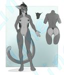  anthro feline female mammal model_sheet nude pussy smile solo tongue tongue_out unistaart watermark wide_hips 