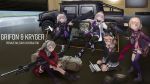  5girls 6ml aa-12_(girls_frontline) absurdres cat_ear_headphones fmg-9_(girls_frontline) garage girls_frontline ground_vehicle gun headphones highres huge_filesize humvee ipad lwmmg_(girls_frontline) machine_gun mdr_(girls_frontline) motor_vehicle multiple_girls rifle scw_(girls_frontline) shotgun submachine_gun tablet_pc television weapon 