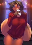  2016 absurd_res anthro blue_eyes canine clothed clothing female fox fur hair hi_res inside looking_at_viewer mammal solo underwear wide_hips woadedfox 