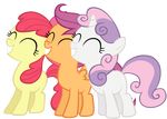  apple_bloom_(mlp) cutie_mark_crusaders_(mlp) earth_pony equine feathered_wings feathers female friendship_is_magic group hair horn horse mammal multicolored_hair my_little_pony pegasus pony purple_hair red_hair scootaloo_(mlp) sweetie_belle_(mlp) unicorn wings yanoda_(artist) young 