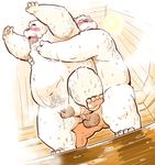  anal anal_penetration bear blush duo eyewear from_behind_position garousuki glasses hand_on_moob inside male male/male mammal overweight penetration penis polar_bear sauna sex small_penis standing steam sweat traditional_media_(artwork) watercolor_(artwork) 