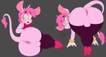 anus backsack balls big_butt boon_(vimhomeless) bow_tie butt clothed clothing crossdressing equine footwear girly gloves hair high_heels horn looking_at_viewer looking_back male mammal partially_clothed perineum pink_balls pink_hair shoes unicorn vimhomeless yellow_eyes 