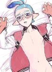  blushes glasses inkling male_focus pov restrained splatoon undressing 