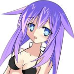  bikini blue_eyes breasts highres meimu_(infinity) neptune_(choujigen_game_neptune) neptune_(series) purple_hair purple_heart swimsuit 