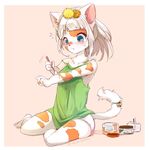  artist_request blue_eyes body_painting cat furry painting short_hair white_hair 