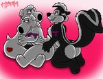  anal anal_penetration brian_griffin butt canine dog family_guy jasper_(family_guy) looney_tunes male male/male mammal penetration pep&eacute;_le_pew sex skunk tbfm_(artist) warner_brothers 