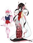  2016 antennae anthro arthropod black_hair blue_eyes blue_lips blush brown_fur camel_toe clothing dress ear_piercing female fur hair hindpaw hooves insect looking_at_viewer multi_arm multi_limb paws piercing pink_hair pink_skin shirt short_hair shorts simple_background smile spots standing unknown_species venusflowerart white_background white_fur white_skin wings 