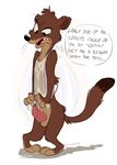  2016 anthro clothing duke_weaselton foxudders male mammal mustelid shirt tank_top weasel 