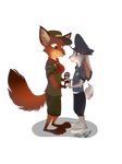  2016 anthro canine disney female fox judy_hopps lagomorph male mammal nick_wilde reggaecyp young zootopia 