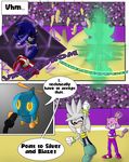  blaze_the_cat clothing comic dialogue feline female gloves hedgehog male mammal metal_sonic sandunky shadow_the_hedgehog silver_the_hedgehog sonic_(series) sport text video_games volleyball yellow_eyes 