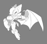  anthro bat big_breasts bigdad breasts butt cleavage clothed clothing female huge_breasts mammal rouge_the_bat solo sonic_(series) wide_hips wings 