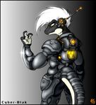  ambiguous_gender ambiguous_species anthro armor blak-dragon-boymk2 earpiece hair solo standing 