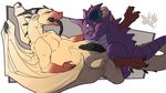  animal_genitalia animal_penis dragon duo feral jolly-jak male male/male nintendo penis pok&eacute;mon simple_background video_games white_background 