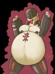  armor belly big_belly big_breasts breasts cable cybernetics cyborg demon doom female gun humanoid machine mancubus not_furry obese overweight overweight_female ranged_weapon simple_background smile solo standing thick_thighs tongue tongue_out unknown_artist video_games weapon 