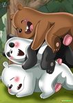  2016 ^_^ anal anal_penetration anus bbmbbf bear big_penis black_fur blush brown_fur bush cartoon_network exhibitionism eyes_closed from_behind_position fur grass grizzly_(character) grizzly_bear group group_sex happy happy_sex ice_bear incest looking_pleasured male male/male mammal mounting multicolored_fur palcomix palcomix_vip panda panda_(character) penetration penis polar_bear public rear_deliveries sex sibling smile teeth threesome tongue tree two_tone_fur uncomfortable we_bare_bears white_fur 