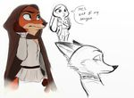  2016 anthro canine comic disney female fox judy_hopps male mammal nick_wilde trashasaurusrex zootopia 