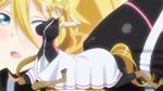  armpits blonde_hair blue_eyes centaur centorea_shianus monster_musume_no_iru_nichijou stretching tagme tail 