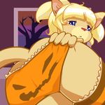  2016 anthro butt cat clothing cub feline female halloween holidays mammal maverick panties solo underwear young 