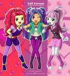  3girls adagio_dazzle adagio_dazzle_(cosplay) apple_bloom aria_blaze aria_blaze_(cosplay) multiple_girls my_little_pony my_little_pony_equestria_girls my_little_pony_friendship_is_magic personification scootaloo sonata_dusk sonata_dusk_(cosplay) sweetie_belle tagme uotapo 