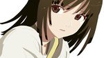  bakemonogatari close sengoku_nadeko vector white 