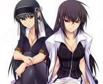  black_hair kawakami_momoyo kimi_ga_aruji_de_shitsuji_ga_ore_de kuonji_shinra lmaji_de_watashi_ni_koi_shinasai! red_eyes white 