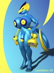  3d_(artwork) android anthro blue_skin circumcised cyber_dragon dickgirl digital_media_(artwork) dragon glans humanoid_penis idsaybucketsofart intersex leviathan-29 machine penis reptile robot scalie solo 