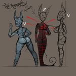  abnormally_shiny_hair angova anthro big_butt breasts butt creepy cute demon doll female goth horn invalid_tag isoink looking_back male reaper_(disambiguation) spiral spooky thick_thighs wide_hips 