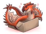 ambiguous_gender box canes-cm capcom cute dragon feral flying_wyvern monster_hunter rathalos simple_background solo video_games white_background wyvern 