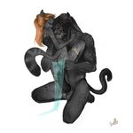  2016 anthro balls black_fur black_hair blush breast_lick breasts brown_hair butt clothing dreadlocks duo ear_piercing erection eyes_closed facial_piercing feline female frenum_ladder frenum_piercing fur genital_piercing grey_fur hair hand_on_back hand_on_butt harem_outfit jaguar kneeling leopard licking male male/female mammal nose_piercing penis penis_piercing piercing pussy pussy_juice pussy_juice_string sheer_clothing signature simple_background snow_leopard spots spotted_fur sweltering tongue tongue_out translucent transparent_clothing veil white_background 
